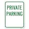 Signmission Private Parking Heavy-Gauge Aluminum Rust Proof Parking Sign, 18" x 24", A-1824-23258 A-1824-23258 - alternate 1